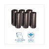 Boardwalk 56 gal Trash Bags, 43 in x 47 in, 19 microns, Black, 150 PK BWK 434722BLK